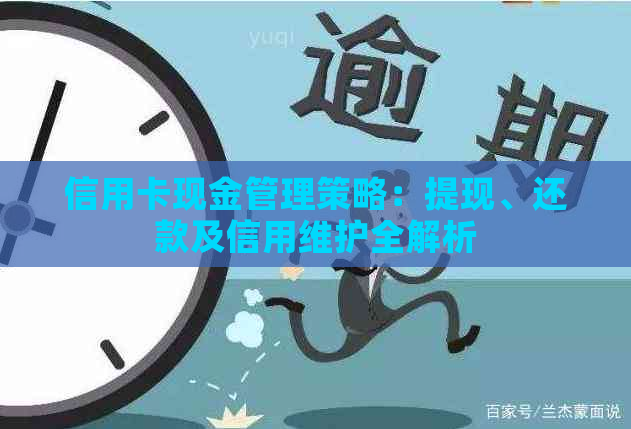 信用卡现金管理策略：提现、还款及信用维护全解析